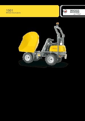 Bennes sur pneus Wacker Neuson 1501 