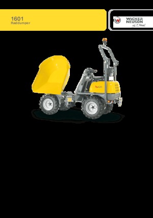 Bennes sur pneus Wacker Neuson 1601 