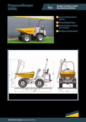 Bennes sur pneus Bergmann 2040R
