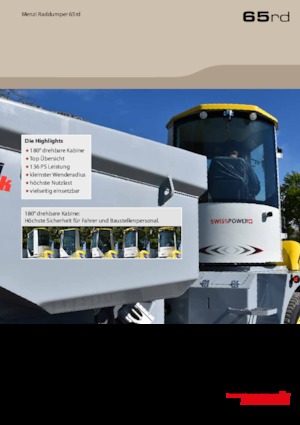 Bennes sur pneus Menzi 65rd