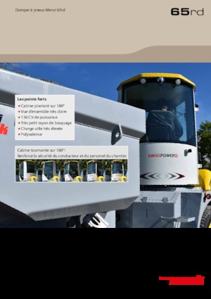 Bennes sur pneus Menzi 65rd