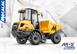 Bennes sur pneus Mecalac 6MDX