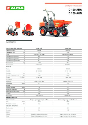 Bennes sur pneus Ausa D 151 AHG 