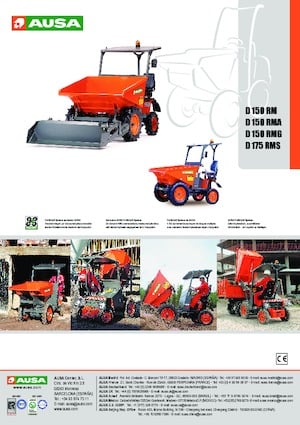 Bennes sur pneus Ausa D 150 RM