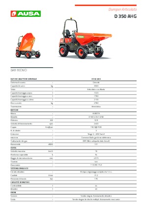 Bennes sur pneus Ausa D 350 AHG