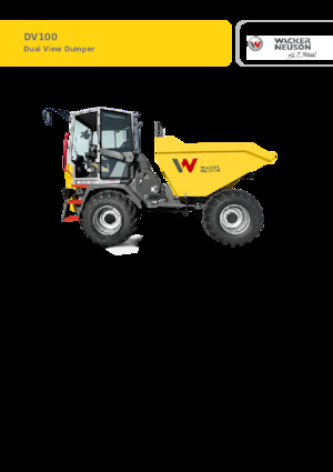 Bennes sur pneus Wacker Neuson DV100 dual view