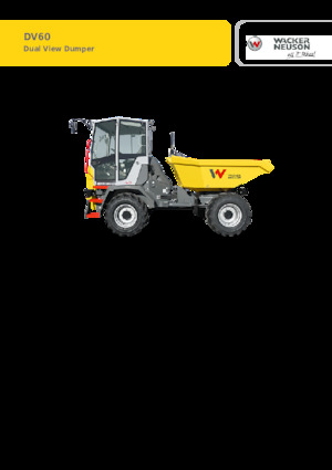 Bennes sur pneus Wacker Neuson DV60 dual view
