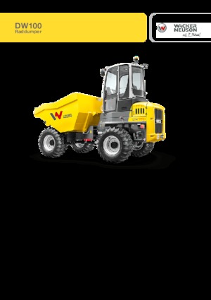 Bennes sur pneus Wacker Neuson DW100