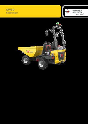 Bennes sur pneus Wacker Neuson DW30-2