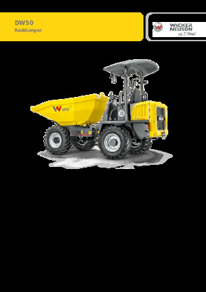Bennes sur pneus Wacker Neuson DW50