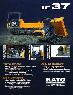 Bennes à chenilles Kato IC37