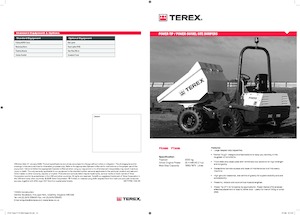 Bennes sur pneus Terex PT 3000