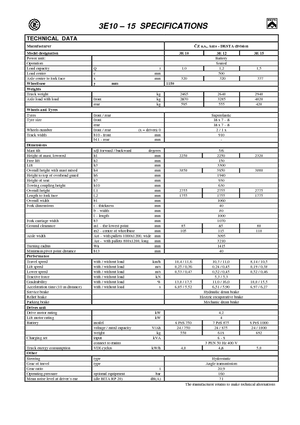 Chariots élevateurs frontaux  electriques Desta 3 E 10