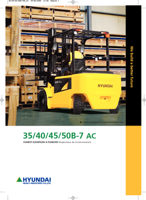 Chariots élevateurs frontaux  electriques Hyundai 40 B 7 ac