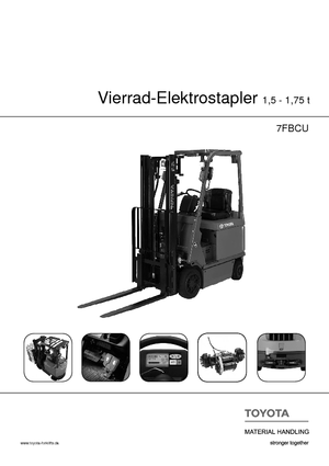 Chariots élevateurs frontaux  electriques Toyota 7 FBCU 18