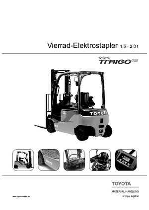 Chariots élevateurs frontaux  electriques Toyota 8 FBMT 15