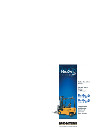 Chariots élevateurs frontaux  electriques Montini Bingo 204 CSM