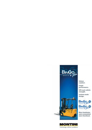 Chariots élevateurs frontaux  electriques Montini Bingo plus N 163 CSM