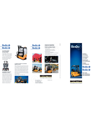 Chariots élevateurs frontaux  electriques Montini Bingo plus N 163