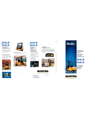 Chariots élevateurs frontaux  electriques Montini Bingo plus N 204 GA CSM