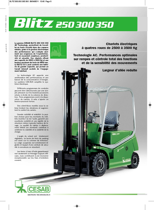 Chariots élevateurs frontaux  electriques Cesab Blitz 300 L AC