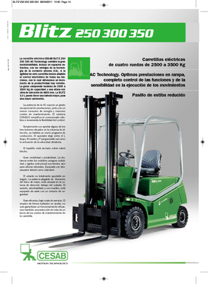 Chariots élevateurs frontaux  electriques Cesab Blitz 300 L AC