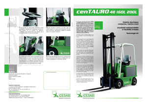 Chariots élevateurs frontaux  electriques Cesab cenTAURO 48 160L AC