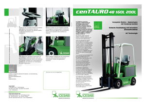 Chariots élevateurs frontaux  electriques Cesab cenTAURO 48 160L AC