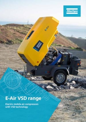 Compresseurs d'air portable - Gasoil, Electrique, Essence Atlas Copco E-Air H450 VSD