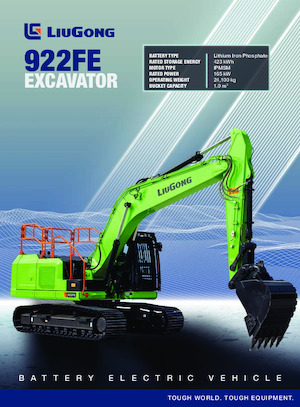 Pelles électriques sur chenilles Liugong 922FELL