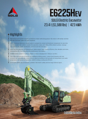 Pelles électriques sur chenilles SDLG E6225HEV
