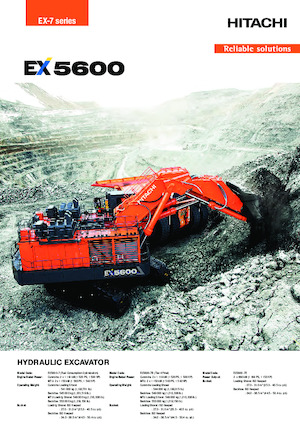 Pelles électriques sur chenilles Hitachi EX5600-7E