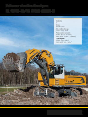 Pelles électriques sur chenilles Liebherr R 980 SME-E