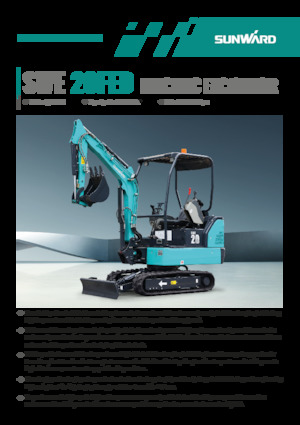 Pelles électriques sur chenilles Sunward SWE20FED