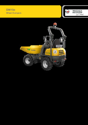 Bennes sur pneus électriques Wacker Neuson DW15e