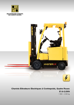 Chariots élevateurs frontaux  electriques Hyster E1.6XN