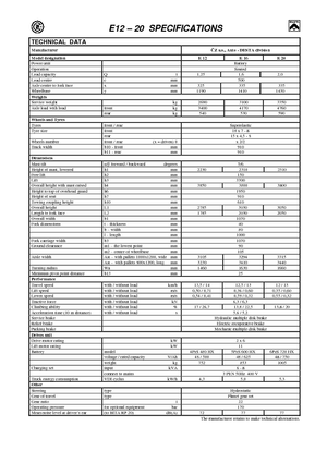 Chariots élevateurs frontaux  electriques Desta E 16 ac
