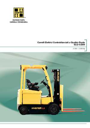 Chariots élevateurs frontaux  electriques Hyster E3.0XN