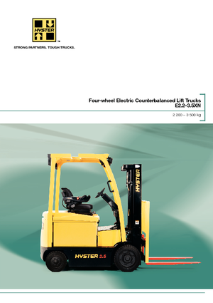 Chariots élevateurs frontaux  electriques Hyster E3.0XN