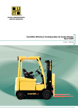 Chariots élevateurs frontaux  electriques Hyster E3.0XN