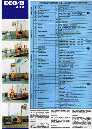 Chariots élevateurs frontaux  electriques Cesab ECO/B 13-3