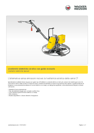 Truelles à conducteur accompagnant Wacker Neuson CT 36-400 E