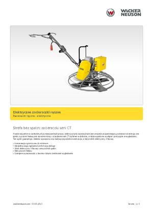 Truelles à conducteur accompagnant Wacker Neuson CT 36-400 E