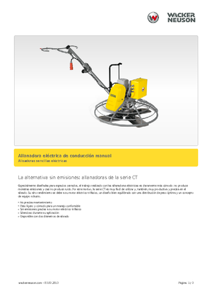 Truelles à conducteur accompagnant Wacker Neuson CT 36-400 E