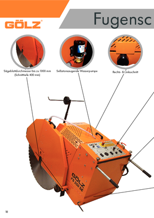 Scies à sol Gölz FS 250 SE
