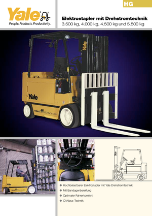 Chariots élevateurs frontaux  electriques Yale ERC 45 HG