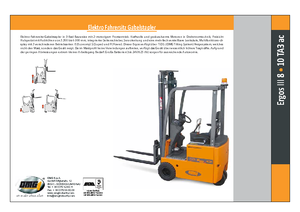 Chariots élevateurs frontaux  electriques OMG Ergos III 8 TA 3 ac 