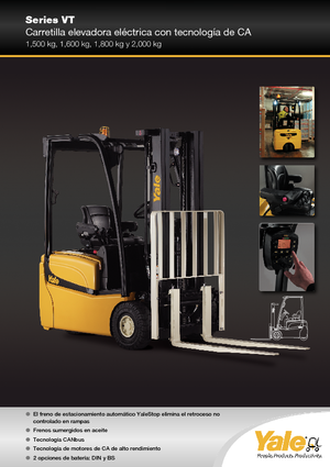 Chariots élevateurs frontaux  electriques Yale ERP 18 VT