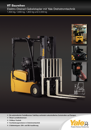 Chariots élevateurs frontaux  electriques Yale ERP20VT MWB