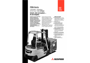 Chariots élevateurs frontaux  electriques Mitsubishi FB 16 N